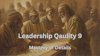 Leadership Quality 9 Mastery of Details